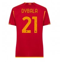 AS Roma Paulo Dybala #21 Hjemmedrakt Dame 2023-24 Kortermet